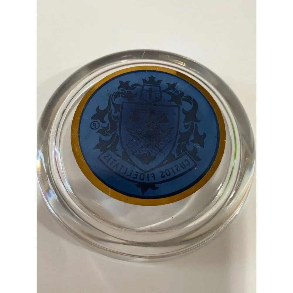 Coaster Glass Wine‎ Drinks 4 pieces Vintage Custos Fideletatis